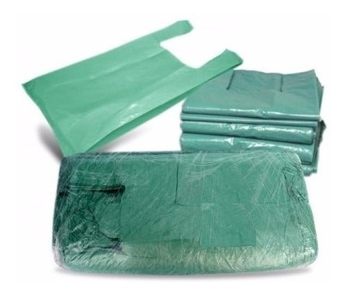 Kit De Sacola - Pacote Com 10kg Da 40x50 - Reciclada - Verde