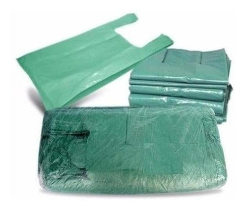 Kit De Sacola Reciclada - Verde - 5kg Sacola 50x70